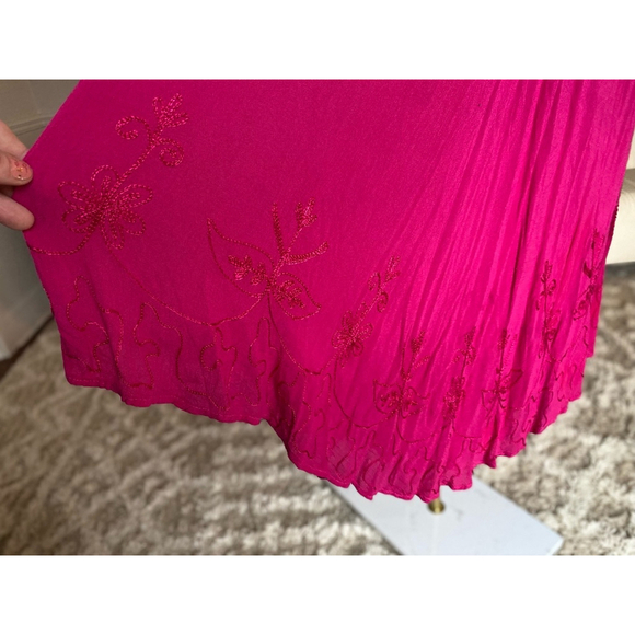 Cottagecore Embroidered Dress Lace-Up Festival Barbie Easter Beach Lightweight - Picture 4 of 7